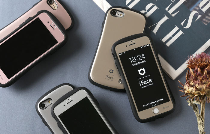 【交渉中】iPhone8 64GB 前面ガラスフィルム & iface付き iPhone8／7】iFace Reflection 強化ガラスクリアケース ブラック