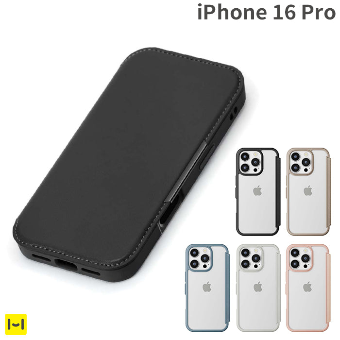 iPhone 16 Pro専用]Premium Style ガラスフリップケース