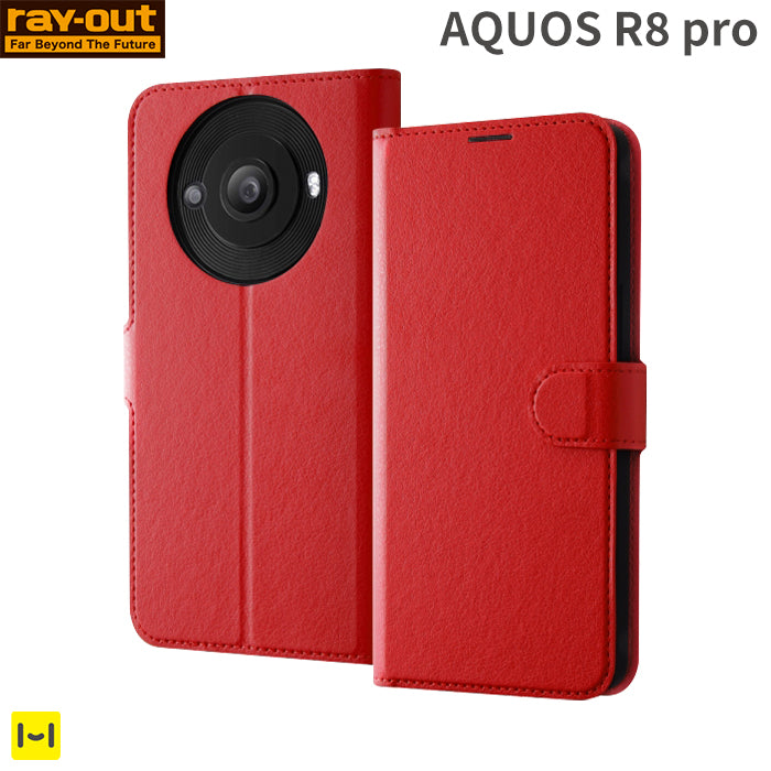 AQUOS R8 pro専用]ray-out レイ・アウト 手帳型ケース シンプル