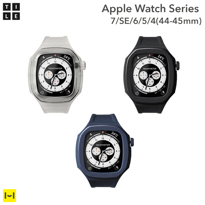 Apple Watch Series 7/SE/6/5/4(44-45mm)専用]バンド一体型ケース TILE OCTLUX