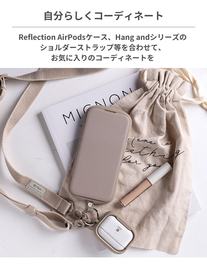 [iPhone 15/15 Pro/15 Pro Max/14/13/12/12 Pro/8/7/SE(第2/第3世代)専用]iFace Reflection ダイアリー ポリカーボネート クリアケース