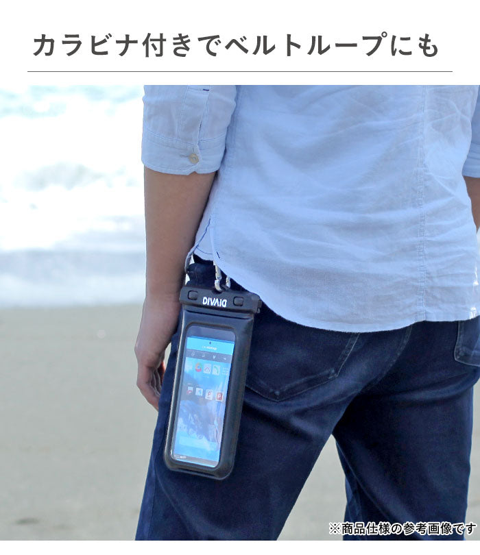 [各種スマートフォン対応]ちいかわ/DIVAID フローティング防水ケース ワイドサイズ ショルダーストラップ｜スマホケース・スマホカバー・iPhoneケース通販のHamee