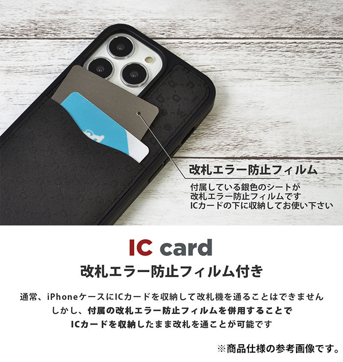 [iPhone 15 Pro専用]New Balance/ニューバランス カード収納付きケース(モノグラム/ブルーグレー)