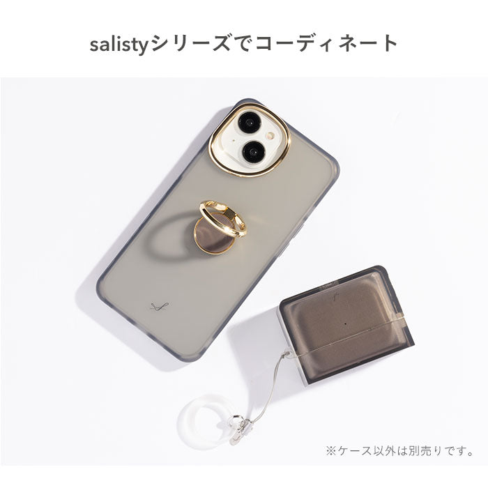 [iPhone 15/15Pro/14/14 Pro/13/13 Pro/13 mini/12/12 Pro/12 mini専用]salisty(サリスティ)クリアカラー耐衝撃ハードケース