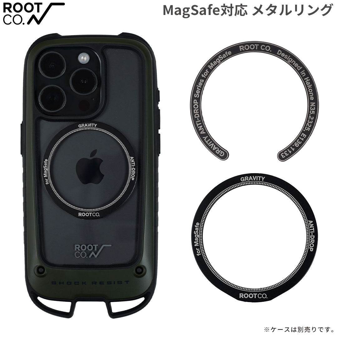 ROOT CO.  GRAVITY METAL RING for MagSafe(ブラック)
