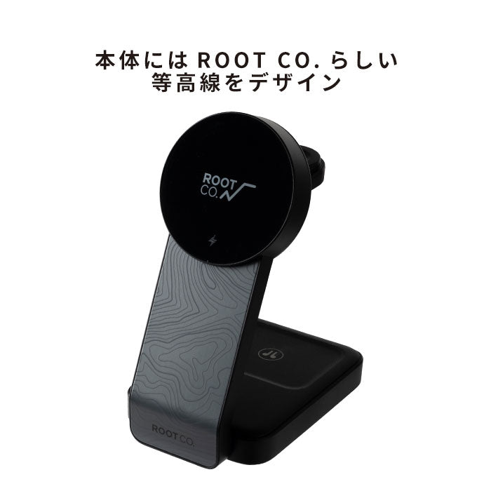 ROOT CO. PLAY EZ Fold - 3 in 1 MagSafe Charging Station(ブラック) ROOT CO. PLAY EZ Fold - 3 in 1 MagSafe Charging Station(ブラック)