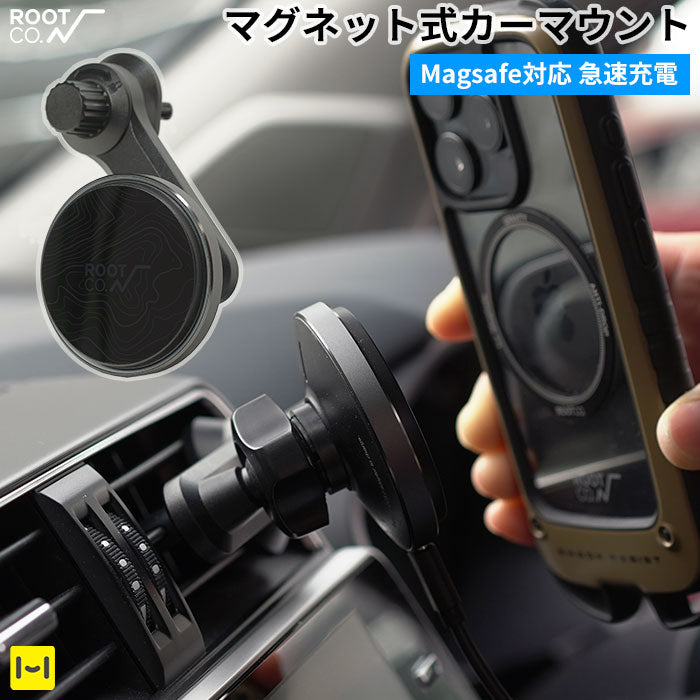 ROOT CO.  PLAY EZ1 MagSafe Wireless Car Charger(ブラック)