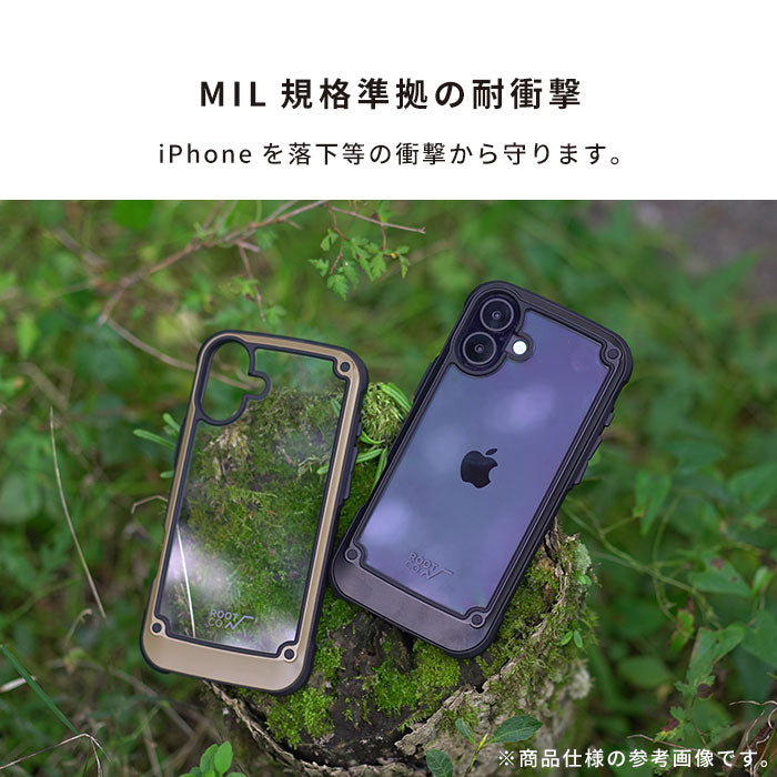 [iPhone 17/17Pro/16 Plus/16 Pro Max専用]ROOT CO. GRAVITY Shock Resist Tough & Basic Case.