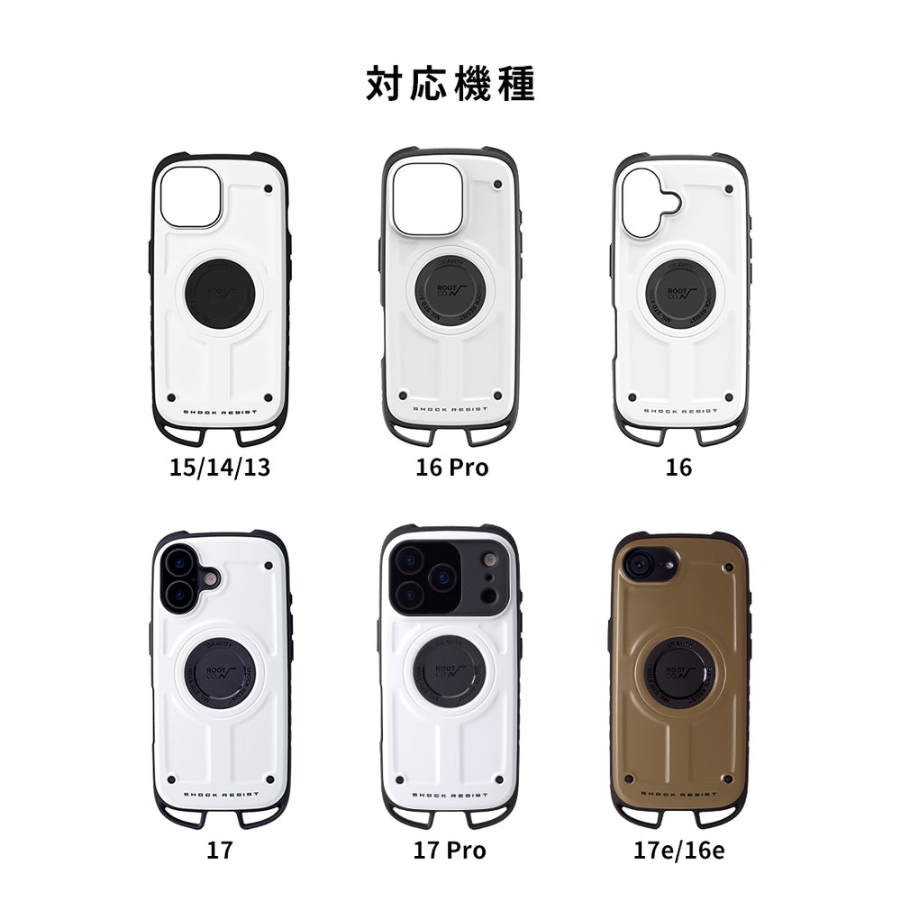 iPhone 17/17Pro/17e/16/16 Pro/16e/15/14/13専用]ROOT CO. GRAVITY