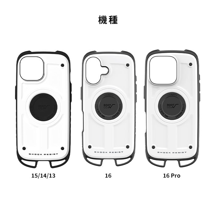 [iPhone 16/16 Pro専用]ROOT CO. GRAVITY Shock Resist Case Rugged.