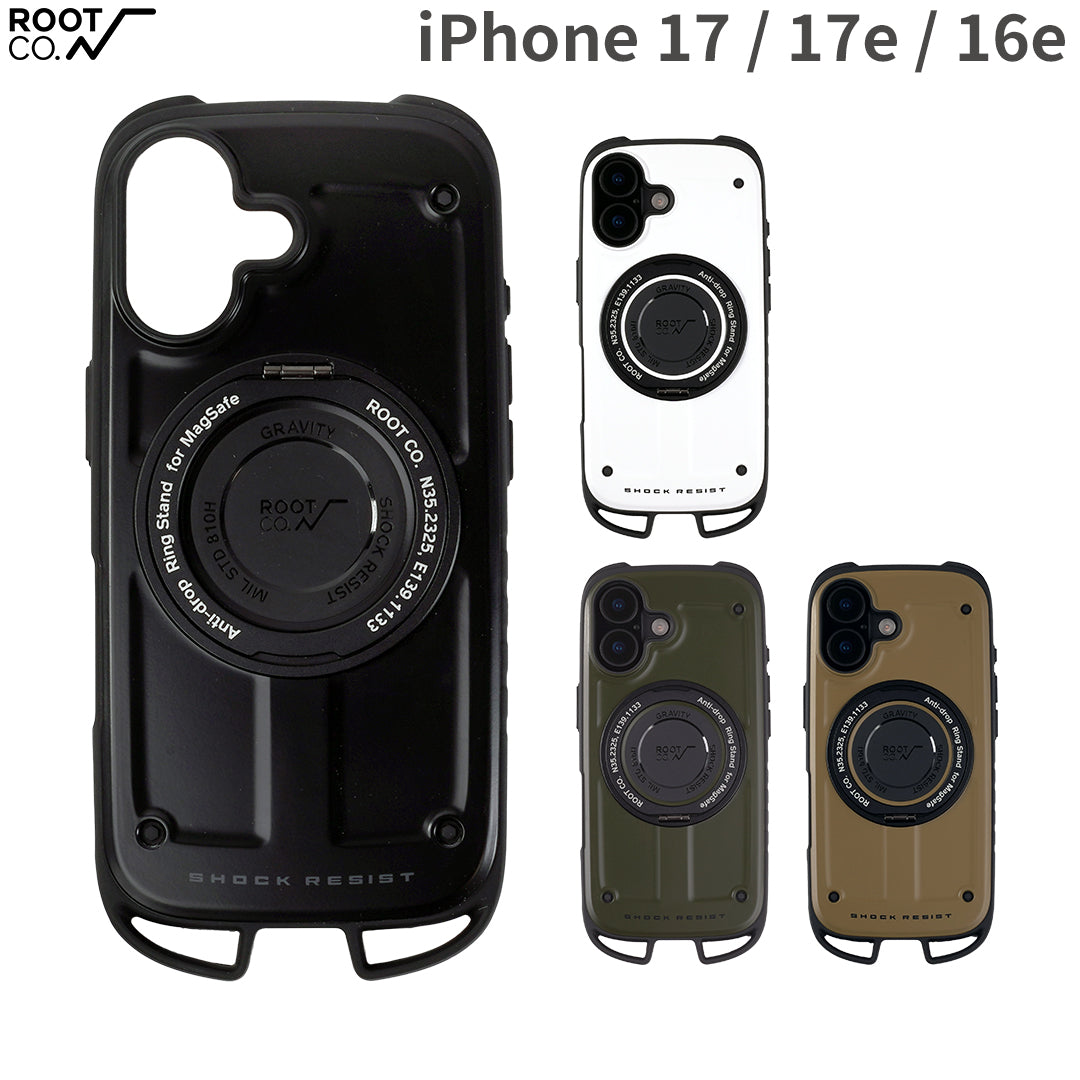 [iPhone 17/17e/16e専用]ROOT CO. GRAVITY Shock Resist Case Rugged Plus.