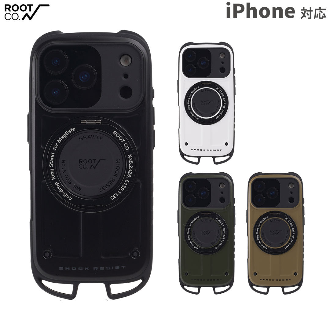 [iPhone 18 Pro/17 Pro/17/17e/16e専用]ROOT CO. GRAVITY Shock Resist Case Rugged Plus.