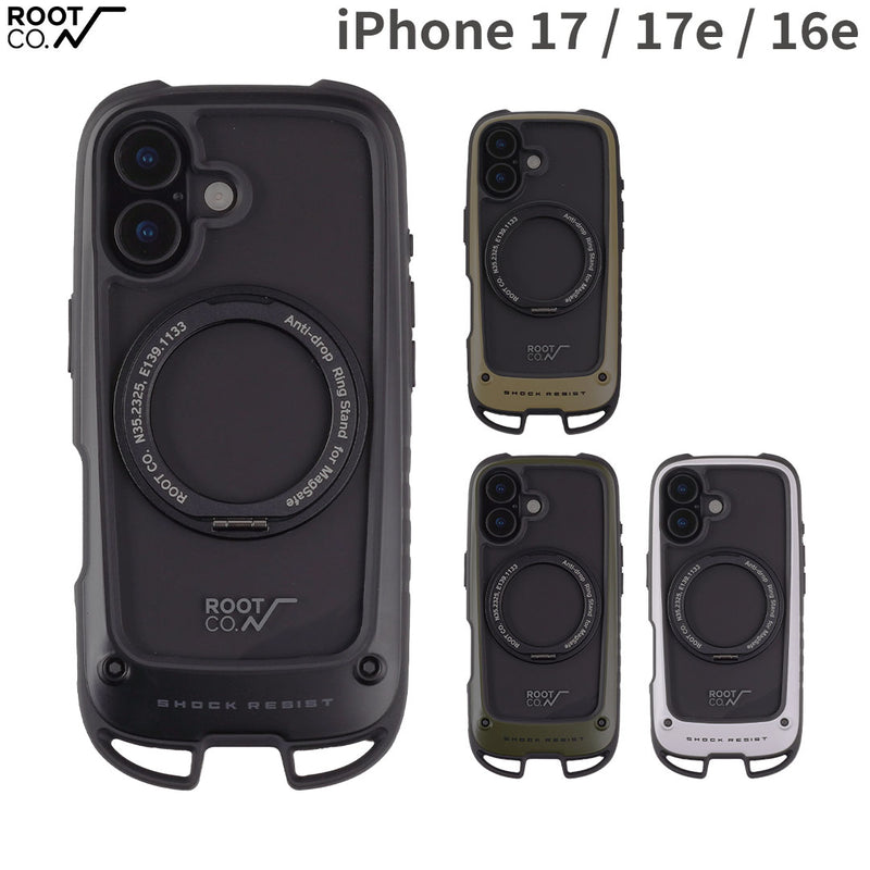 iPhone 17専用]ROOT CO. GRAVITY Shock Resist Case Hold Plus.