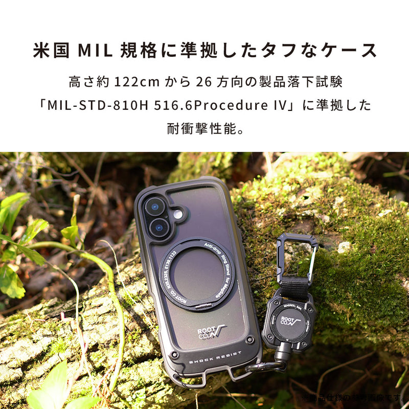 ROOT CO. GRAVITY iPhone 17用ケース iPhone 17専用]ROOT CO. GRAVITY Shock Resist Case Hold Plus.