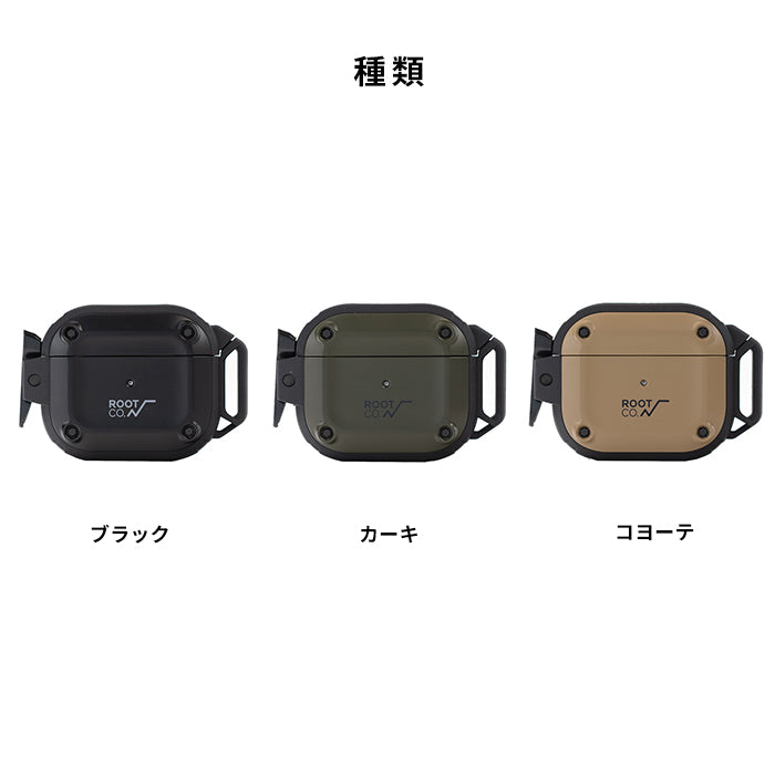 [AirPods Pro(第2/1世代)専用]ROOT CO. GRAVITY Shock Resist Case Pro. for AirPods Lightning&Type-C