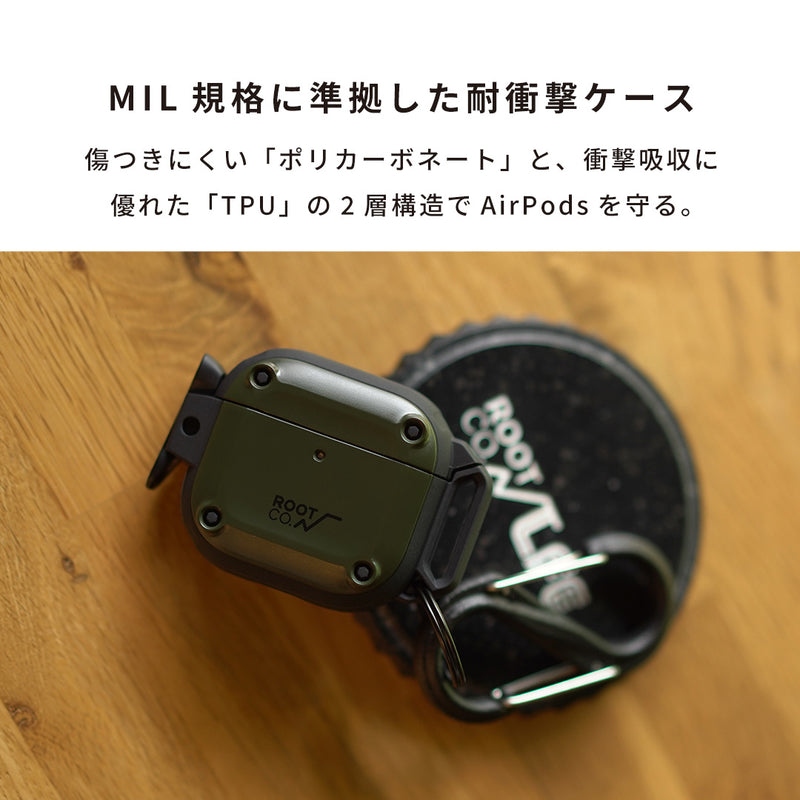 AirPods (専用出品) AirPods(第4世代)専用]ROOT CO. GRAVITY Shock Resist Case Pro