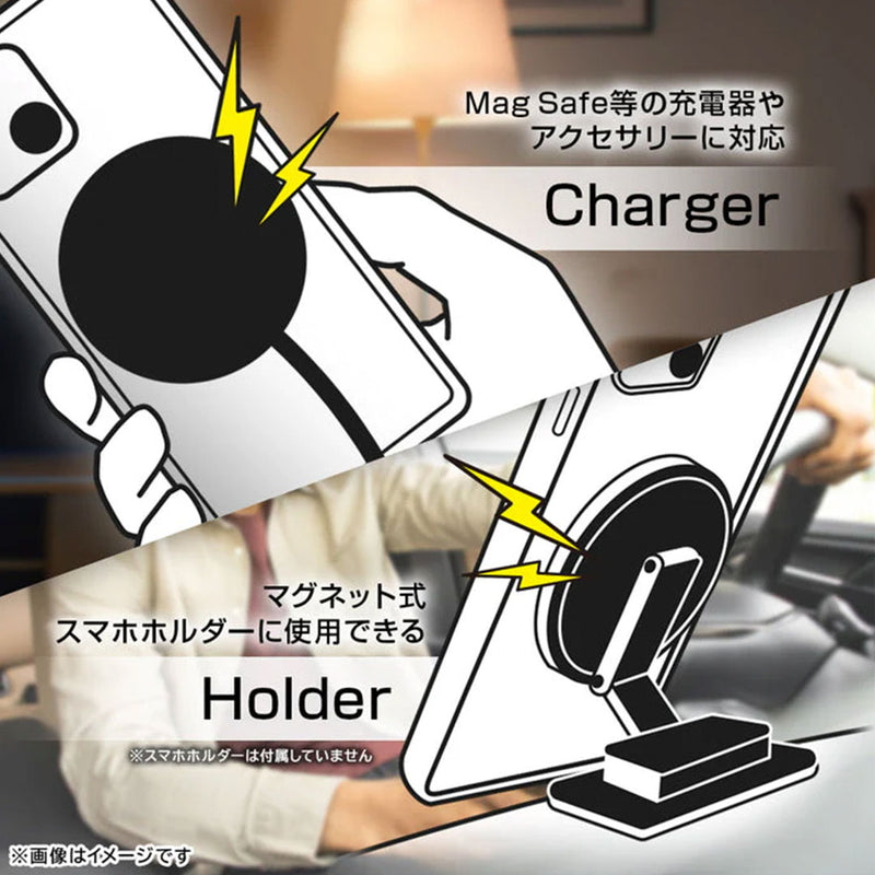 [iPhone 17専用]ray-out レイ・アウト マグネット充電対応 精密設計 ハイブリッドタフケース(クリア)