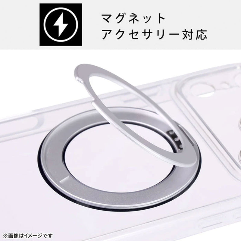 [iPhone 17専用]ray-out レイ・アウト マグネット充電対応 精密設計 ハイブリッドタフケース(クリア)