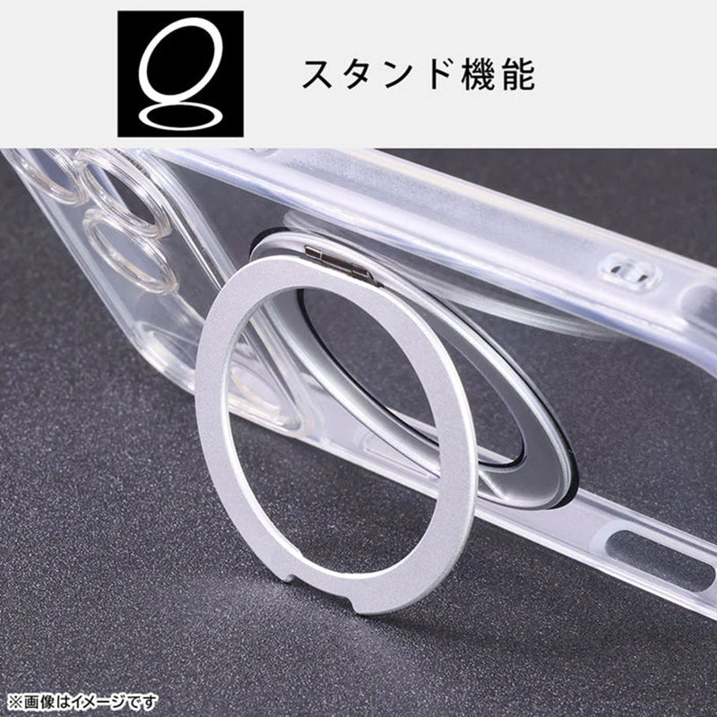 [iPhone 17専用]ray-out レイ・アウト マグネット充電対応 精密設計 ハイブリッドタフケース(クリア)