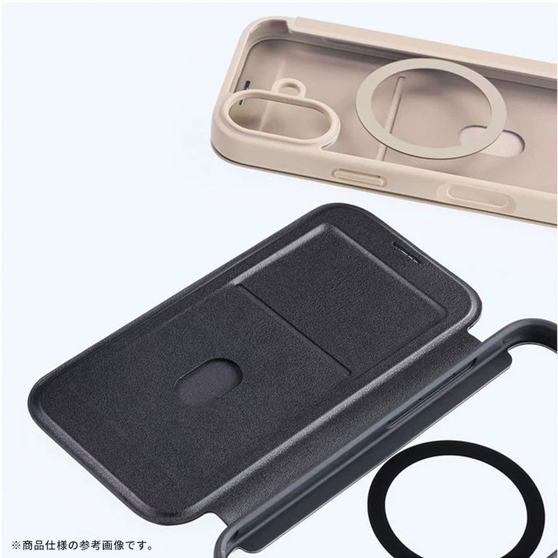 [iPhone 17専用]ray-out レイ・アウト マグネット充電対応 クリアフリップケース