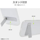 [iPhone 16専用]ray-out レイ・アウト 耐衝撃 バンパー スタンド付き ハイブリッドケース(クリア)