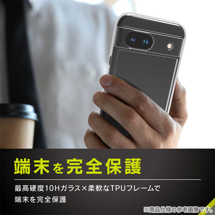 [Google Pixel 8a専用]Simplism シンプリズム [GLASSICA]背面ガラスケース(クリア)