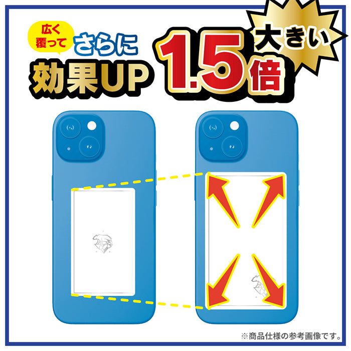 50枚Lサイズ冷却シート保護シート Simplism シンプリズム [スマ冷え Premium] -8.2℃の熱を吸収