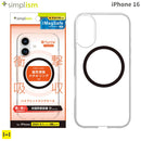 [iPhone 16専用]Simplism シンプリズム [Turtle]MagSafe対応 ハイブリッドケース(クリア/ブラック)