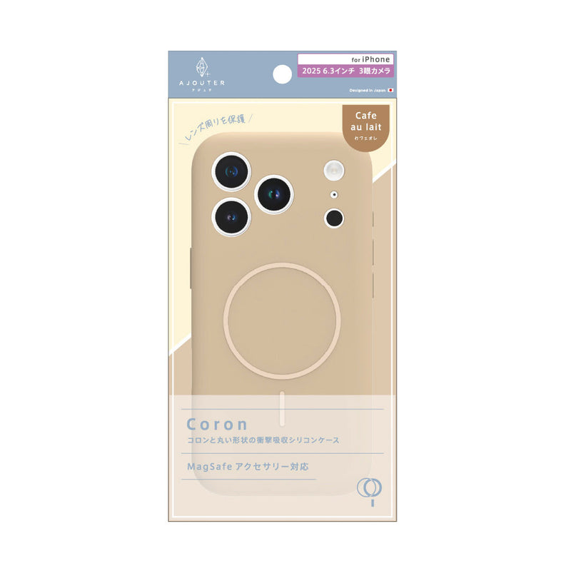 [iPhone 17/17 Pro専用]ajouter アジュテ [Coron]MagSafe対応 超精密設計 衝撃吸収シリコンケース