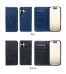 [iPhone 17/16/16e/15/14/SE(第3・第2世代)/8/7専用]カードポケット付 シンプル手帳型ケース