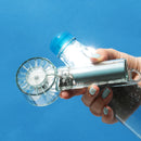 クリアハンディファン LEDライト付き