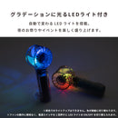 クリアハンディファン LEDライト付き