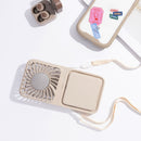 冷却プレート付き 3WAY 折りたたみハンディファン