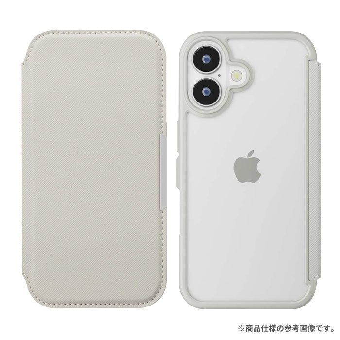 [iPhone 16専用]Premium Style ガラスフリップケース