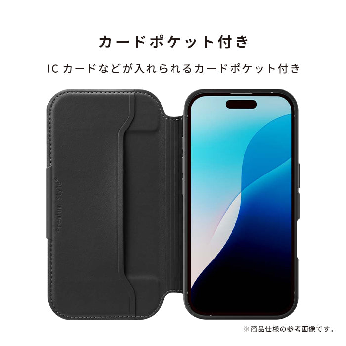 [iPhone 16専用]Premium Style ガラスフリップケース