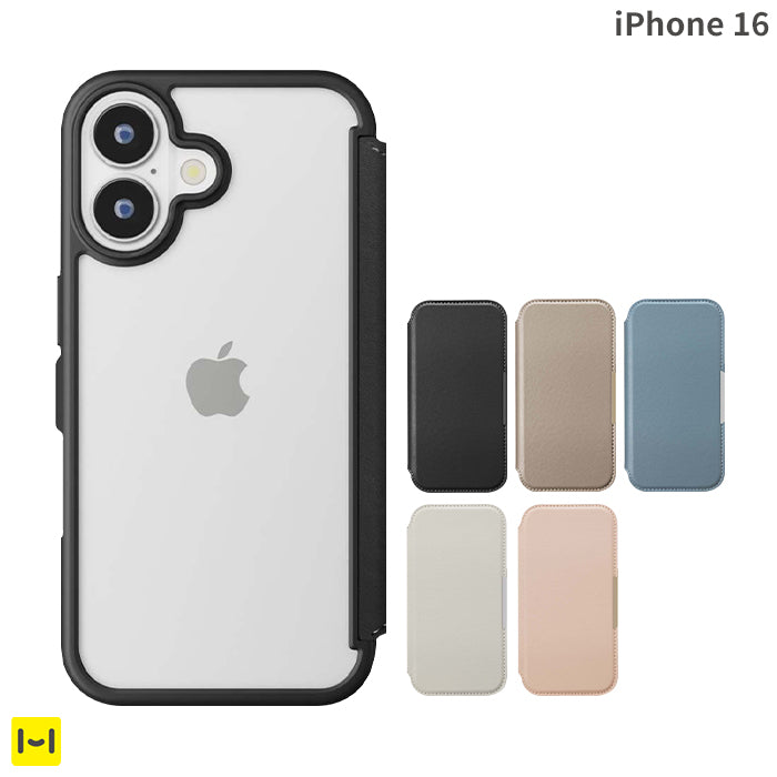 [iPhone 16専用]Premium Style ガラスフリップケース