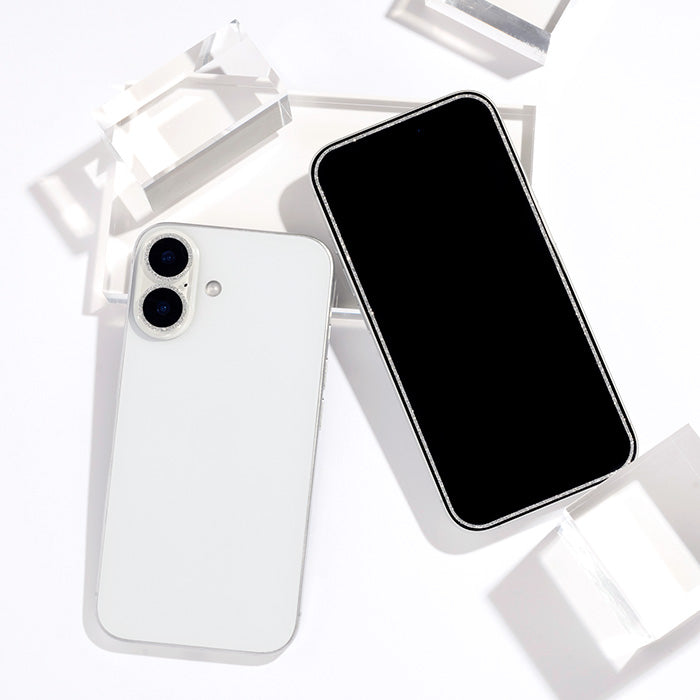 [iPhone 16/16 Plus専用]カメラカバー (キラキラ/ラメ)Premium Style 全面レンズ保護フィルム