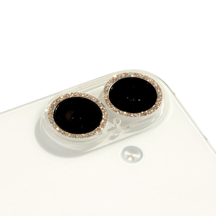 [iPhone 16/16 Plus専用]カメラカバー (キラキラ/ラメ)Premium Style 全面レンズ保護フィルム