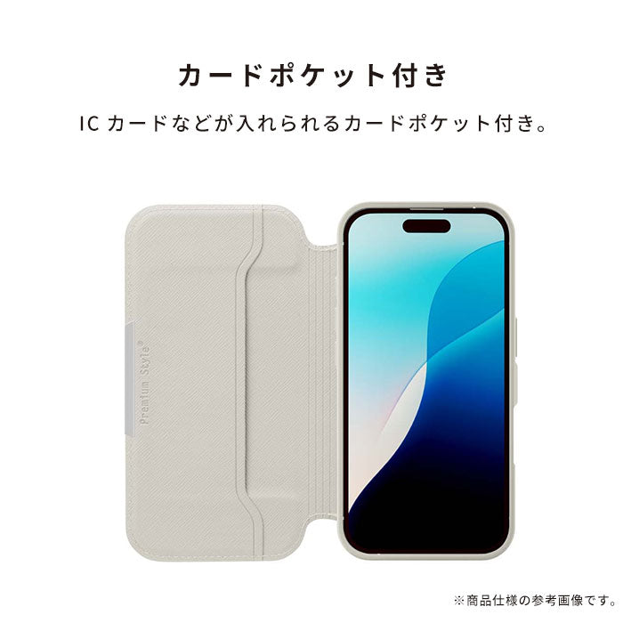 iPhone 16 Pro専用]Premium Style ガラスフリップケース