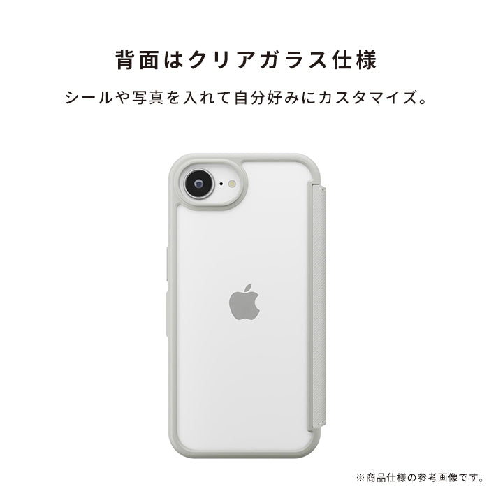 [iPhone 16e専用]Premium Style ガラスフリップケース