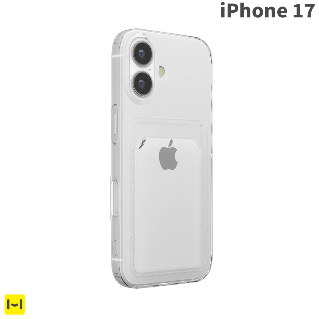 [iPhone 17専用]Premium Style ポケット付 TPUケース(クリア)