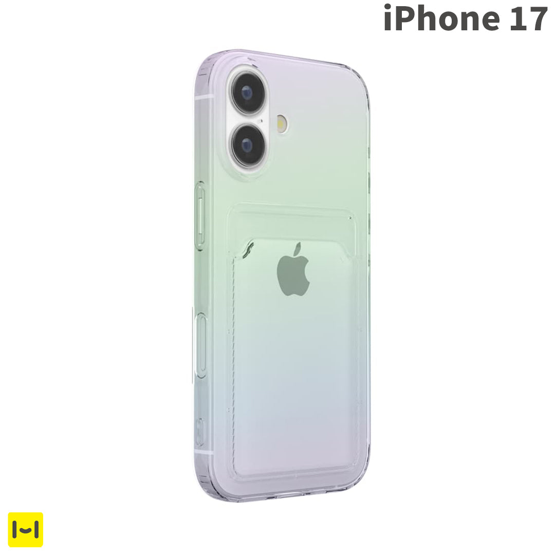 [iPhone 17専用]Premium Style ポケット付 TPUケース(オーロラ)