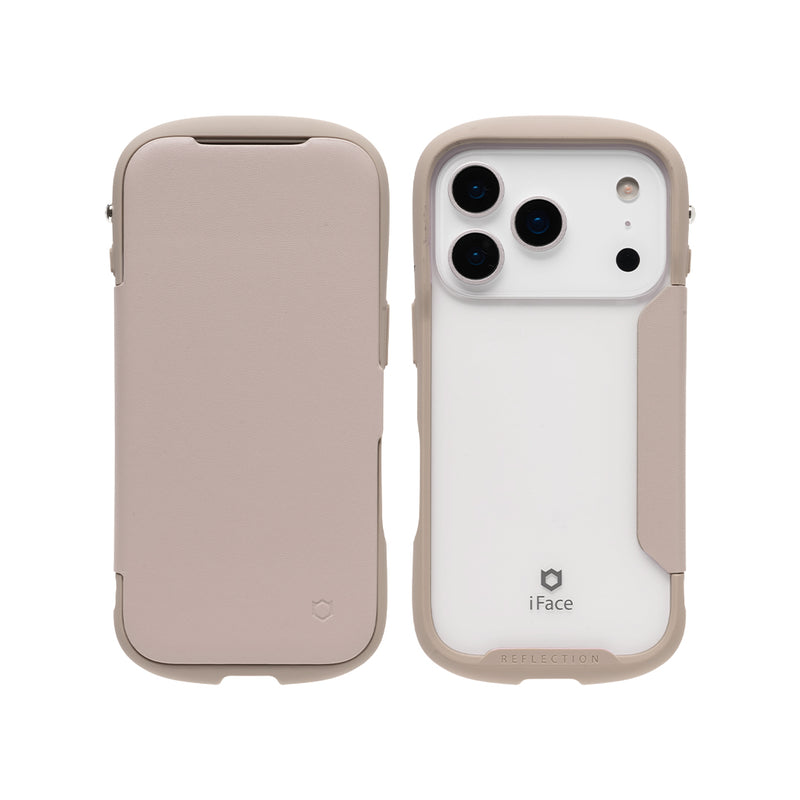 [iPhone 17/17 Pro/16/16 Pro/16e/15/14/13専用]iFace Reflection ダイアリー ポリカーボネート クリアケース