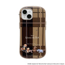 [iPhone 17/16/15/14/13専用]ディズニーキャラクター iFace First Class Cafe MagSynqケース(プー/チェック)