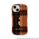 [iPhone 17/16/15/14/13専用]ディズニーキャラクター iFace First Class Cafe MagSynqケース(プー/チェック)