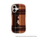 [iPhone 17/16/15/14/13専用]ディズニーキャラクター iFace First Class Cafe MagSynqケース(プー/チェック)