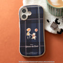 [iPhone 17/16/15/14/13専用]ディズニーキャラクター iFace First Class Cafe MagSynqケース(プー/チェック)