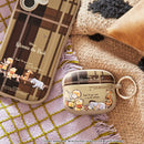 [AirPods Pro(第2/1世代)専用]ディズニーキャラクター iFace First Class Cafeケース（プー/チェック）