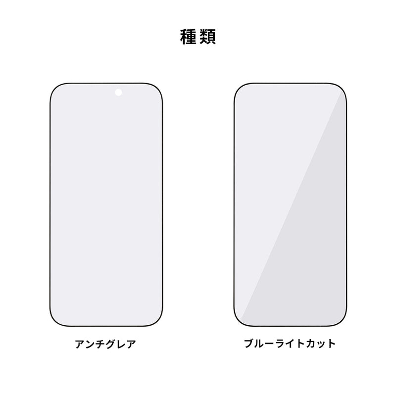 [iPhone 17/17 Pro/Air/17 Pro Max/16 Pro/16 Pro Max専用]iFace 強化ガラス 画面保護フィルム(アンチグレア/ブルーライトカット)