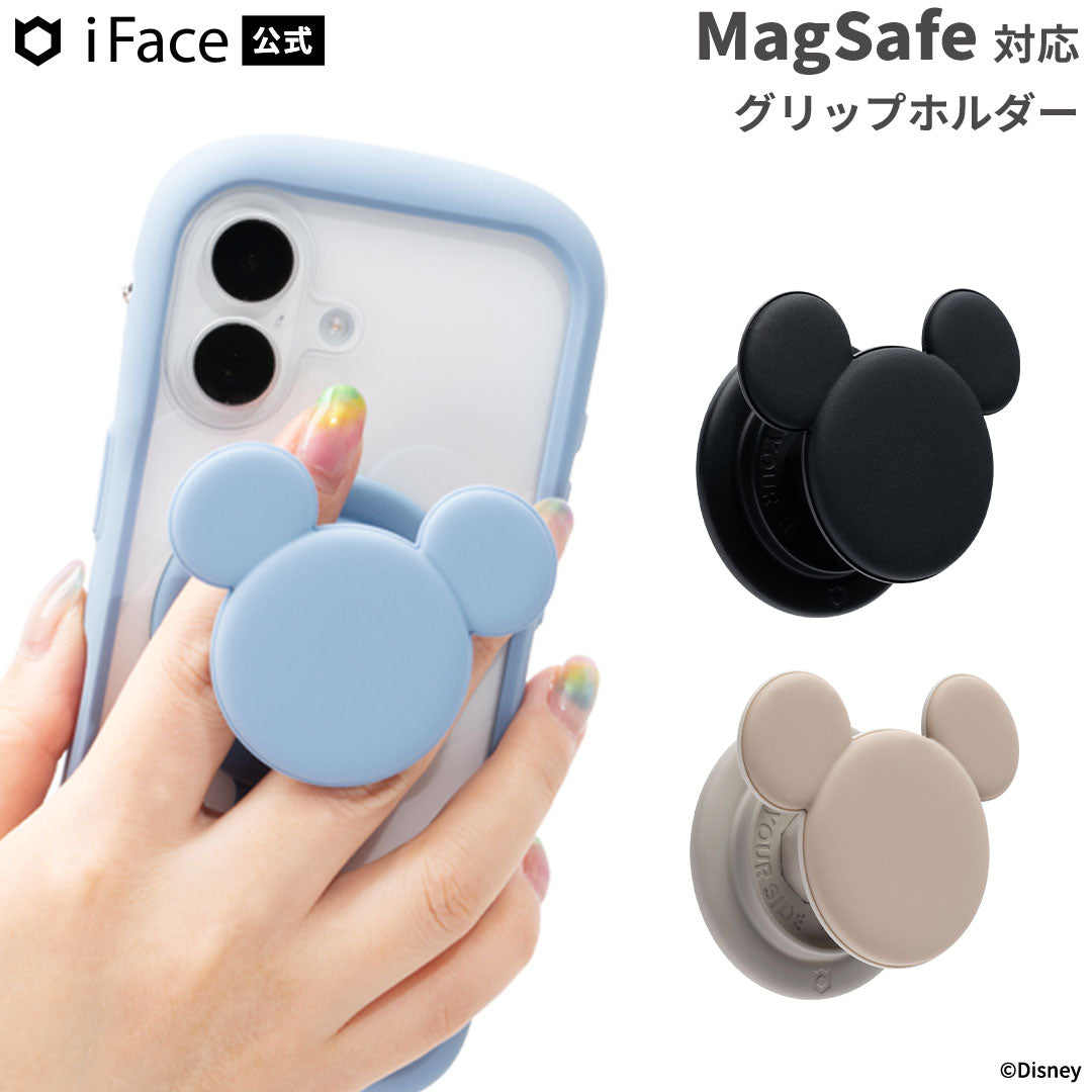 ディズニーキャラクター iFace Figure Type MagSynq Grip Holder(ミッキーアイコン)